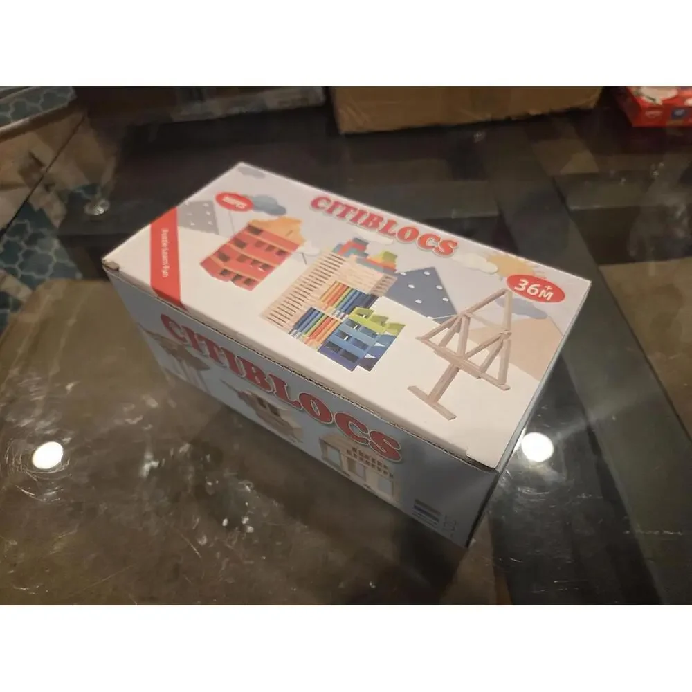 2x order (reserved)  - Citiblocs Wooden Building Blocks Set - 100 Pieces